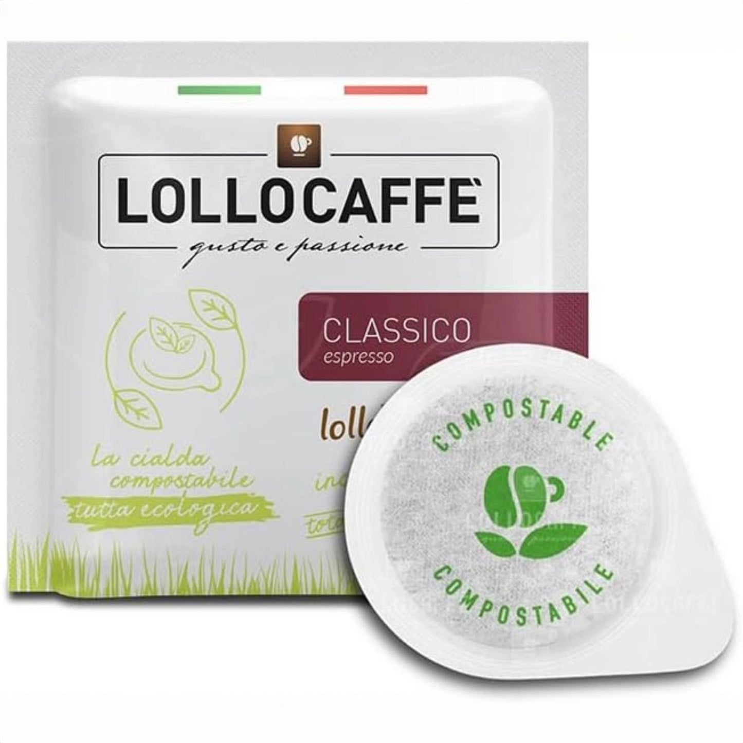 Caffè Lollo Miscela Classica – Cialde ESE 44mm Compatibili, Gusto Equilibrato e Aromatico