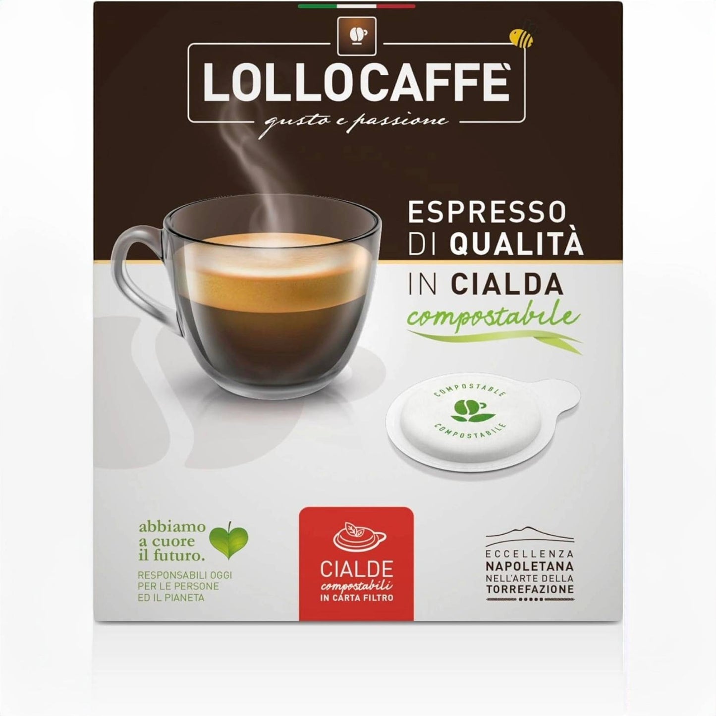 Caffè Lollo Miscela Classica – Cialde ESE 44mm Compatibili, Gusto Equilibrato e Aromatico