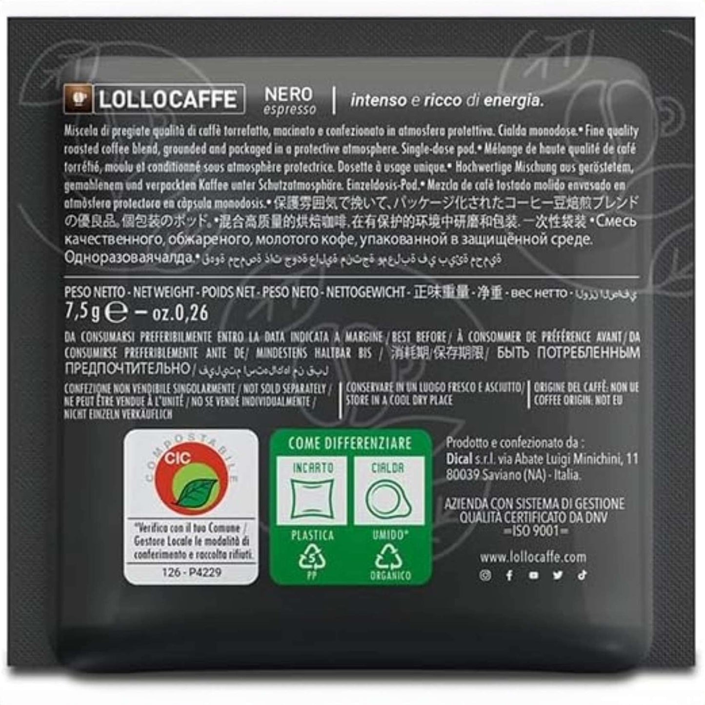 Caffè Lollo – Cialde – Miscela Nera
