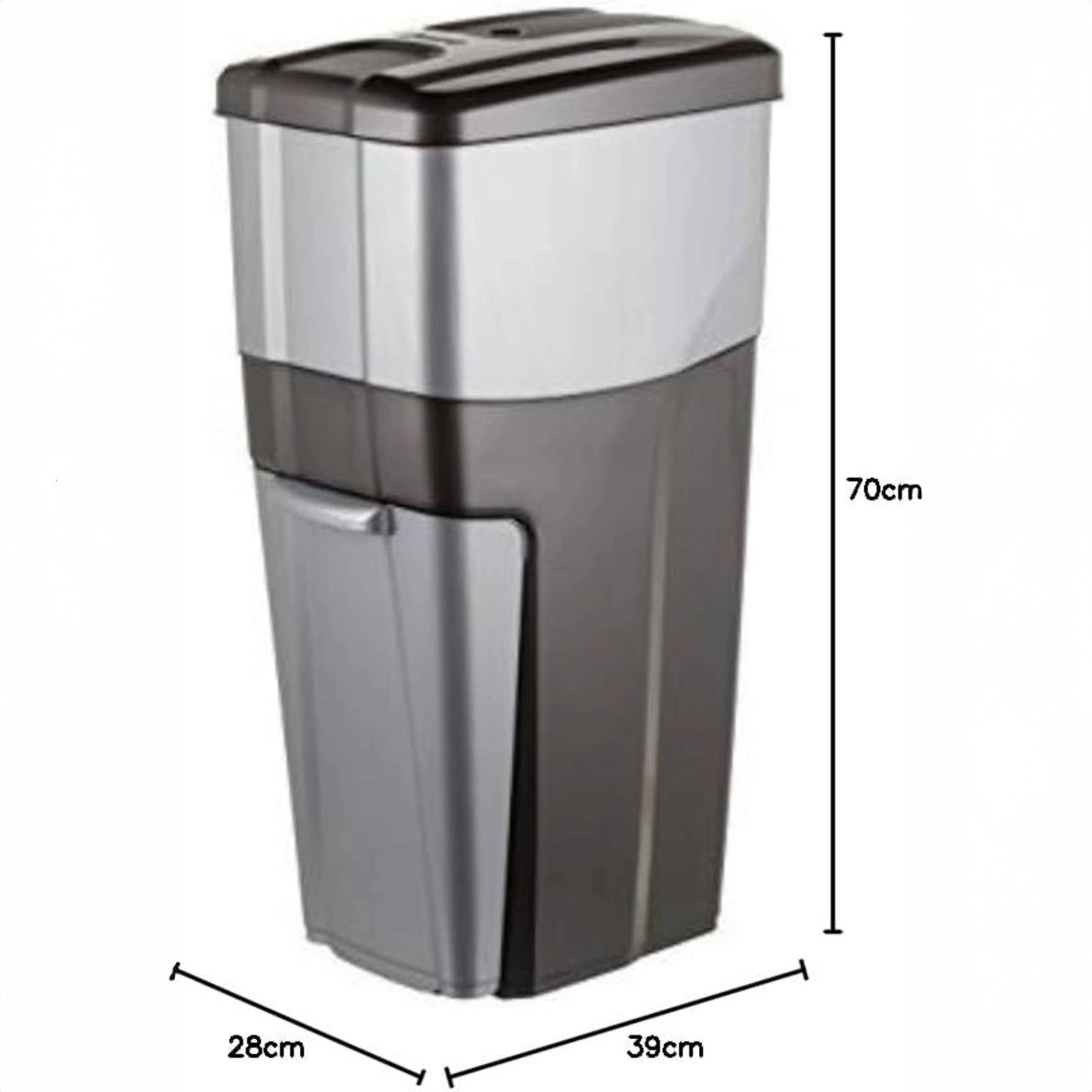 Bama – Trypla Abfalltrennbehälter – Farbe Grau 