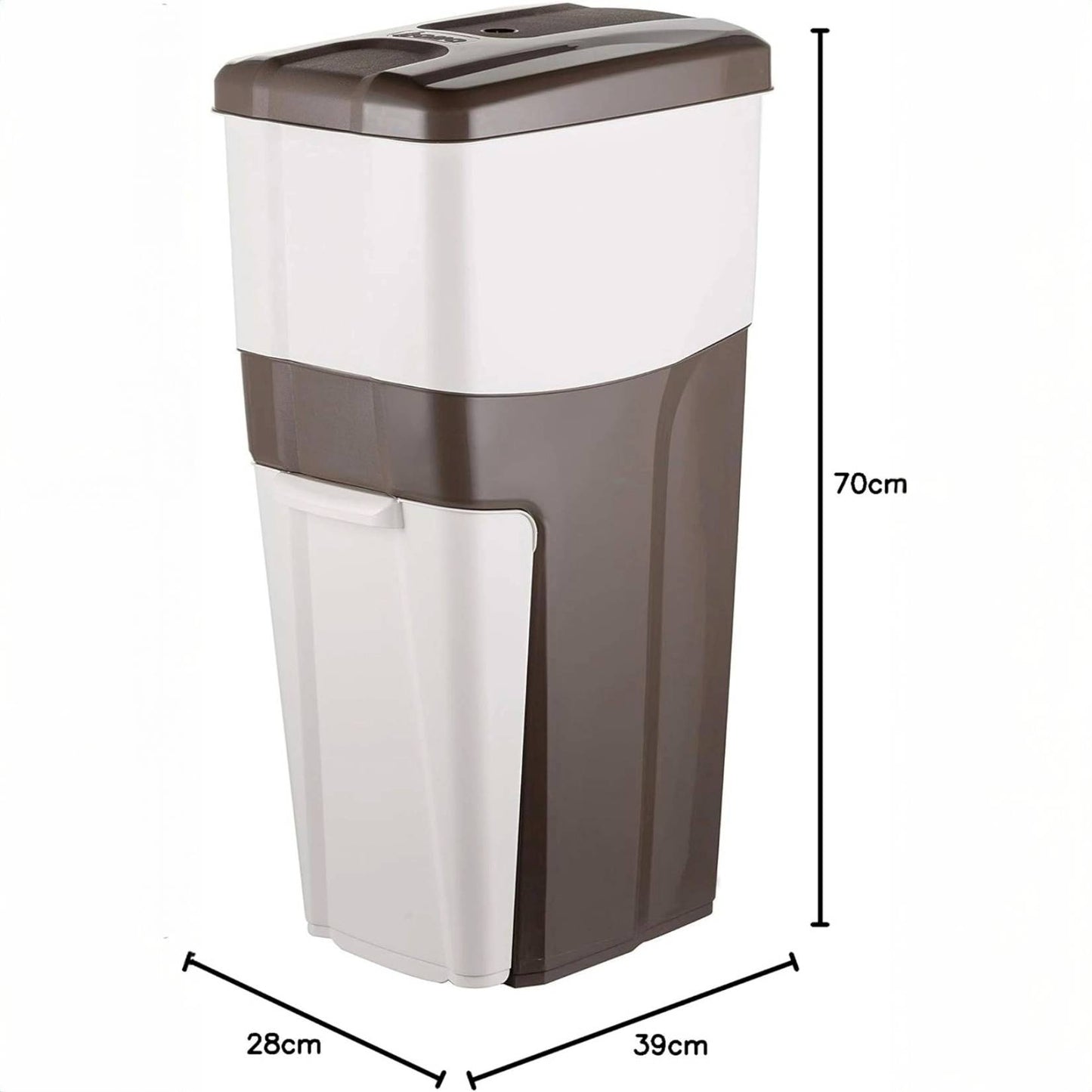 Bama – Abfalltrennbehälter – Trypla – Farbe Taubengrau 