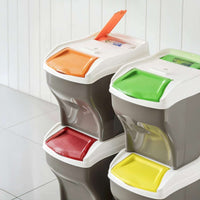 Bama – Poker Plus Abfalltrennbehälter – 4er Set x 27 Liter 