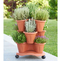 Bama – Kleeblattvase – Terrakottafarbe 