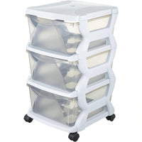 Bama – Cassettiera Impilabile – 3 Cassetti – Colore Bianco