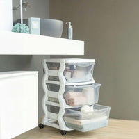 Bama – Cassettiera Impilabile – 3 Cassetti – Colore Bianco