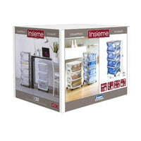 Bama – Stapelbare Kommode – 4 Schubladen – Farbe Weiß 