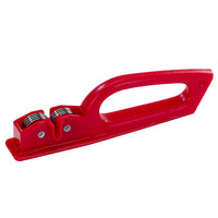 Rigamonti Diamant Manueller Messerschärfer – Kompakter Polypropylen-Schärfer für Küchenmesser