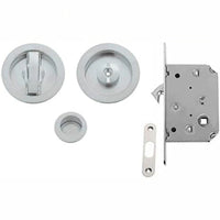 50 mm Hakenschloss-Set für Schiebetüren – VI.TEL. E0262N 51 in Satin-Chrom, elegant und robust 