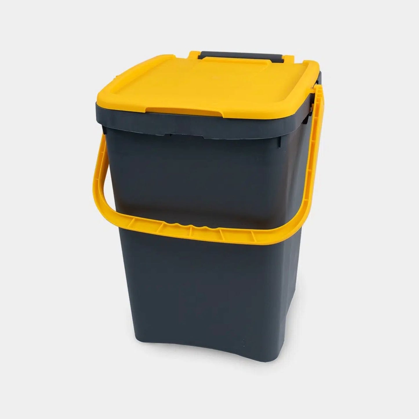 Ecoplast Bidone Raccolta Differenziata 50L Giallo – Pattumiera in Plastica Riciclata, 43x41x54, Made in Italy