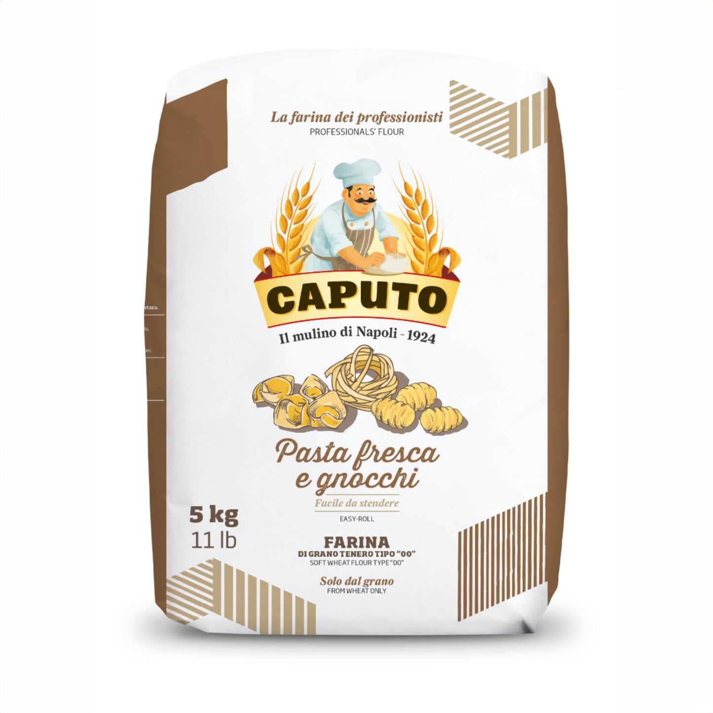 Farina Caputo Pasta Fresca e Gnocchi  Kg. 5 - 1 Confezione da 5 Kg
