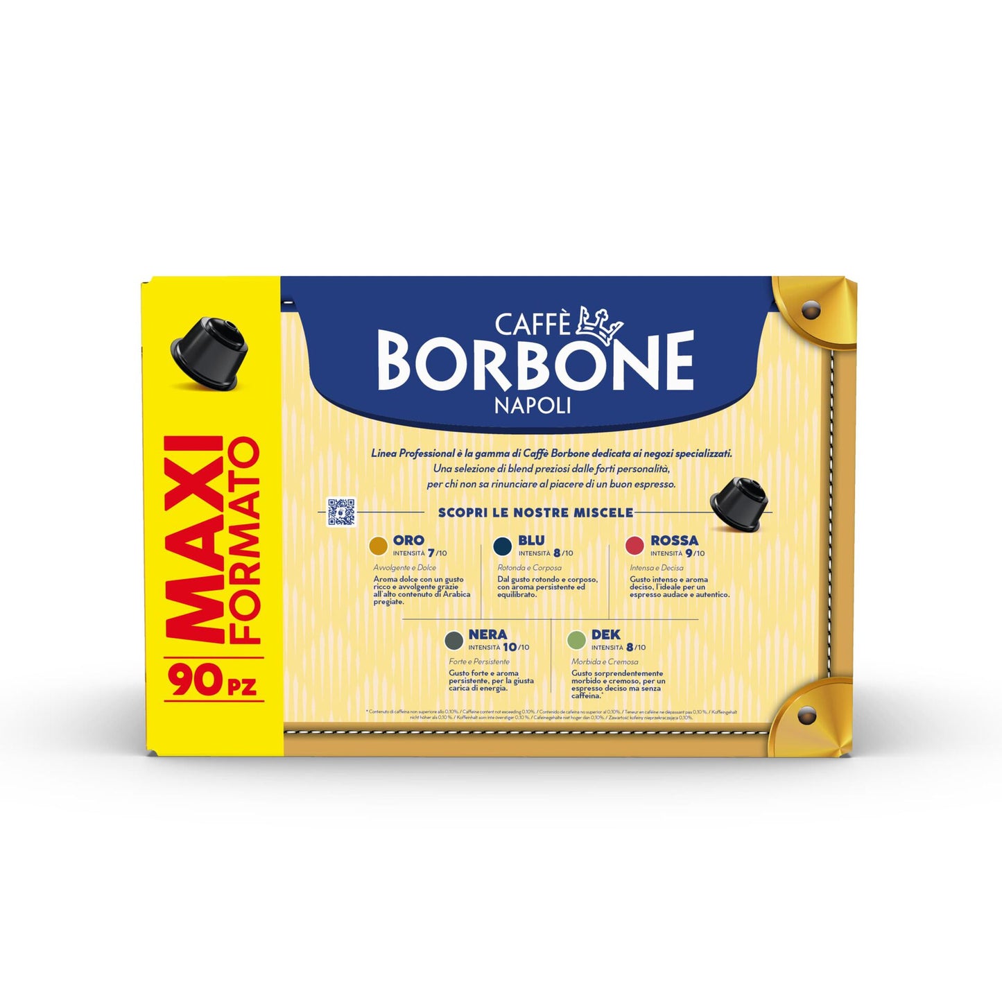 Capsule Caffè Borbone Nera Compatibili Dolce Gusto – Box da 50 Pezzi – Gusto Forte e Persistente per Macchine Nescafé®*