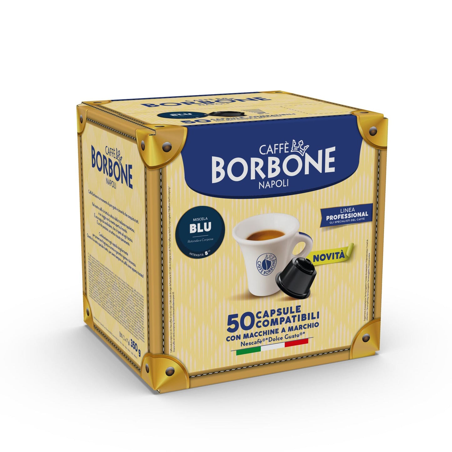 Capsule Caffè Borbone Blu Compatibili Dolce Gusto – Box da 50 Pezzi – Gusto Equilibrato e Corposo per Macchine Nescafé®*