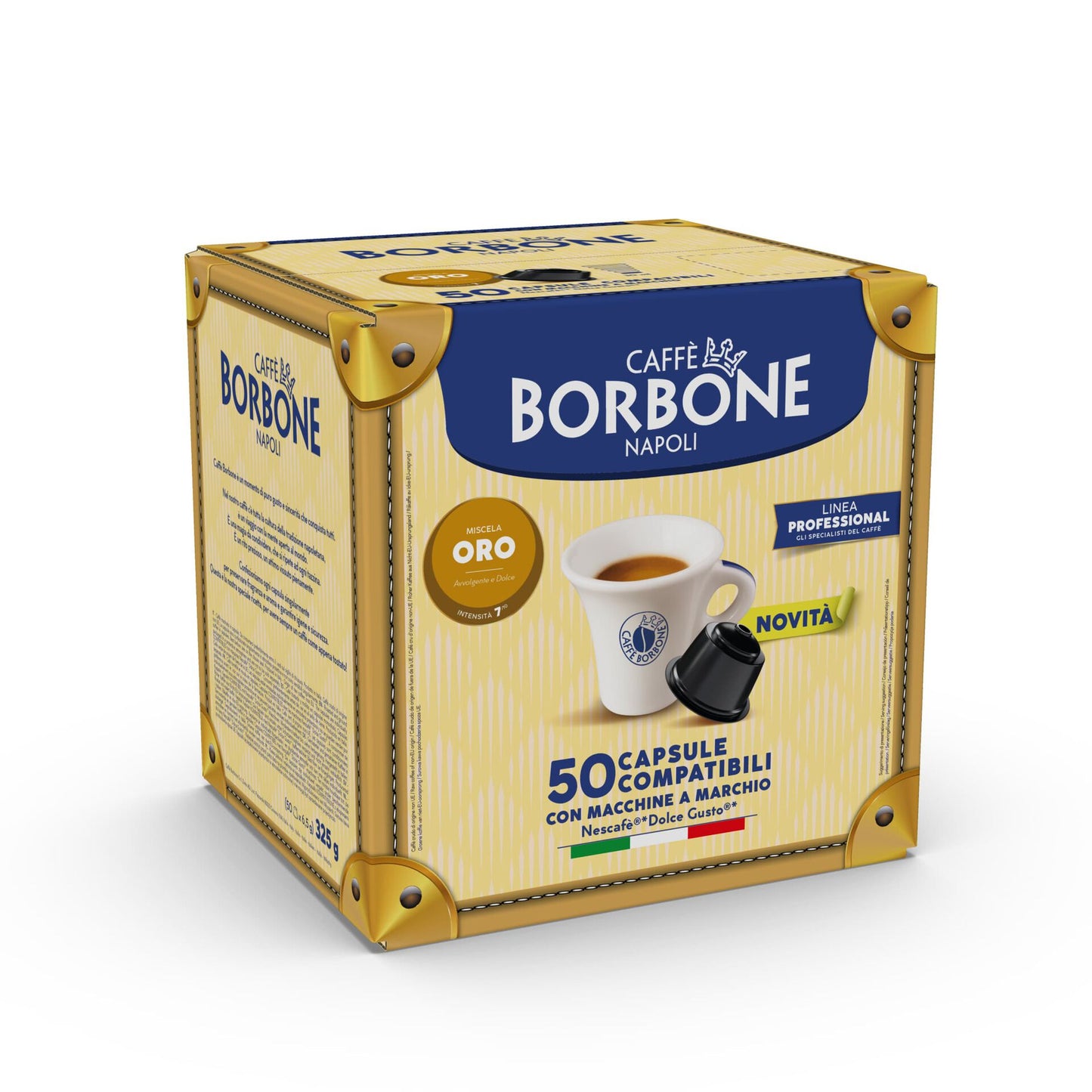 Capsule Caffè Borbone Oro Compatibili Dolce Gusto – Box da 50 Pezzi – Gusto Avvolgente e Dolce per Macchine Nescafé®*
