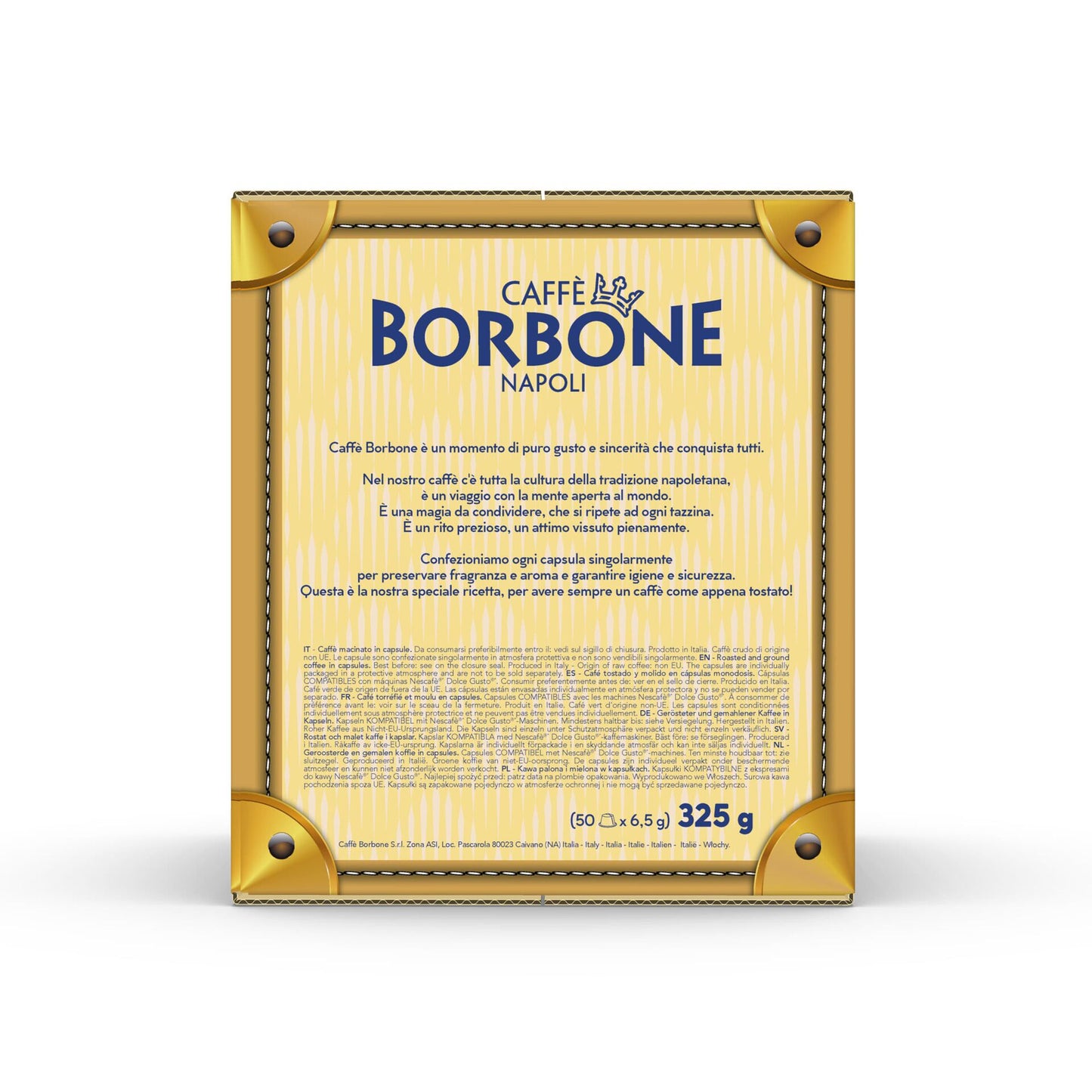 Capsule Caffè Borbone Oro Compatibili Dolce Gusto – Box da 50 Pezzi – Gusto Avvolgente e Dolce per Macchine Nescafé®*