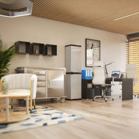 Mongardi – Hoher Kleiderschrank aus Kunstharz mit 1 Tür und verstellbaren Regalen (innen/außen) – 34 x 40 x 165 