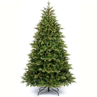 Albero di Natale 210 cm Modello: Gaetano con Luci LED – 1874 Rami Ultra Realistici, Montaggio ad Ombrello, Ø137 cm – Alta Qualità & Magia Natalizia