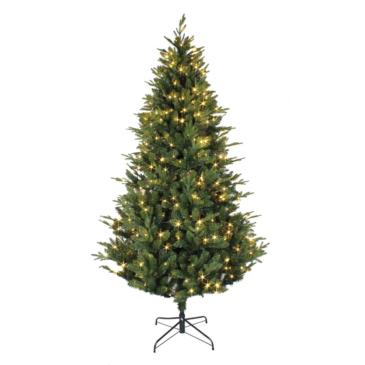 Albero di Natale Rosario 180 cm Realistico in PE+PVC – 966 Rami Folti, Montaggio Ombrello, Diametro 109 cm