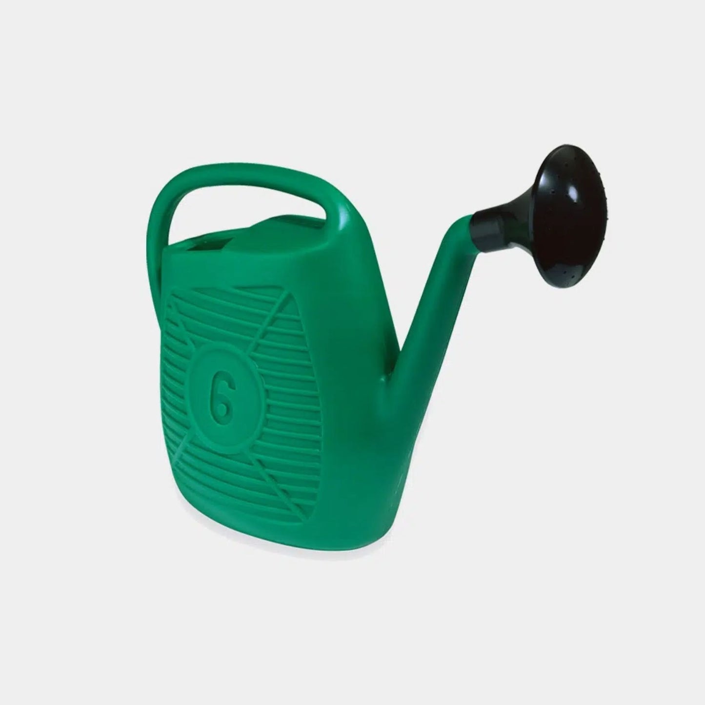 Annaffiatoio da Giardino Ecoplast 6L – In Plastica Verde Resistente, Made in Italy – Comodo e Leggero