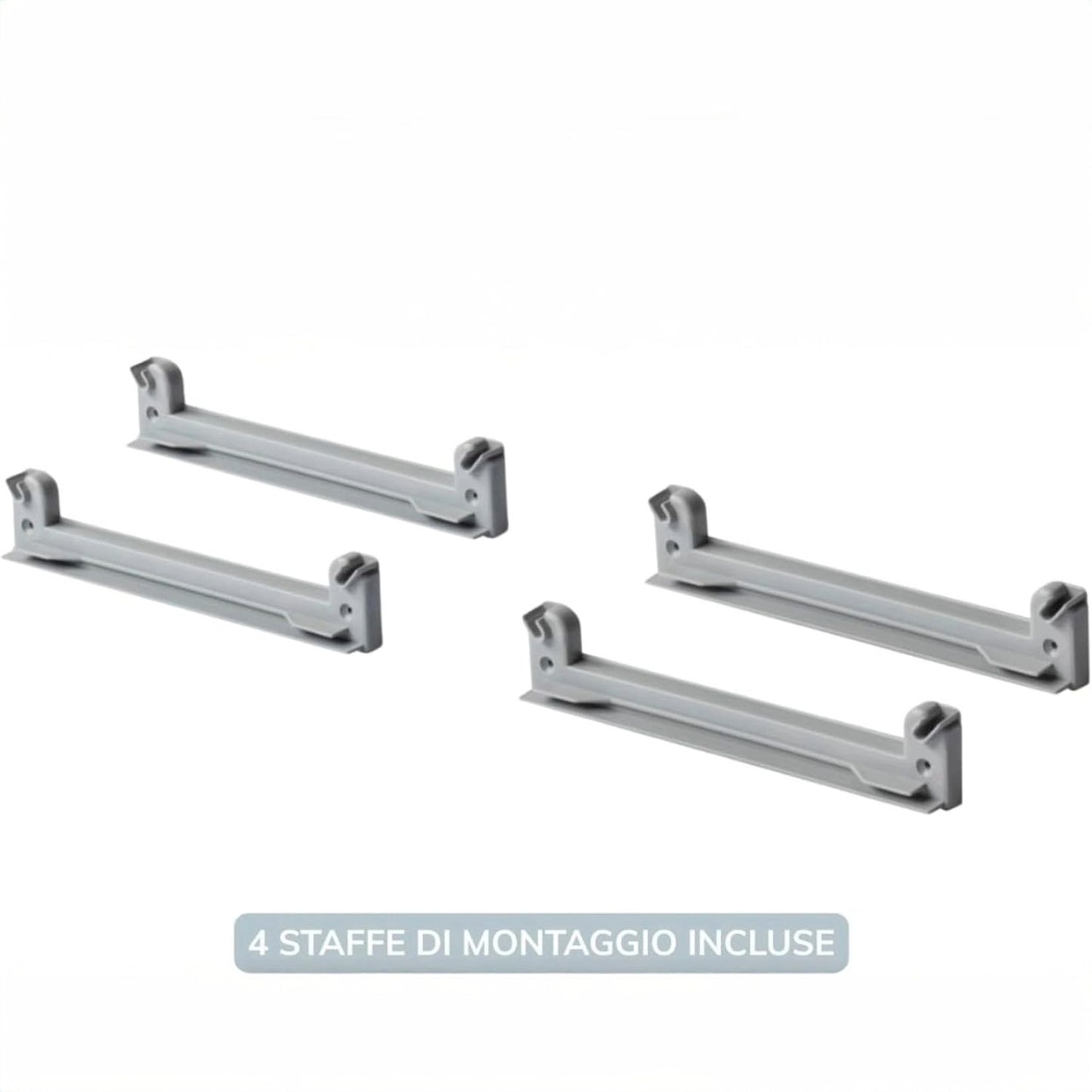 86 cm Abtropfgestell mit Abtropfschale und Glasablage – Geschützter Chromstahl, für 90 cm Wandschränke – Made in Italy