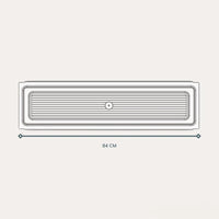 86 cm Abtropfgestell mit Abtropfschale und Glasablage – Geschützter Chromstahl, für 90 cm Wandschränke – Made in Italy