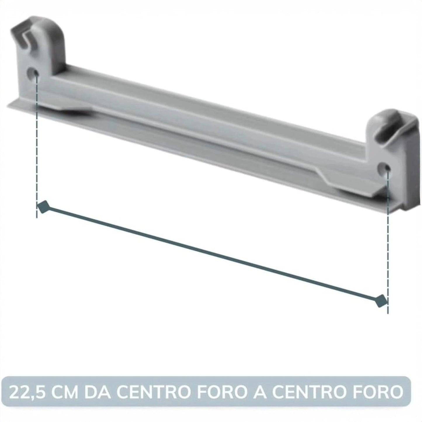 56 cm Abtropfgestell aus Chromstahl mit Abtropfschale – Für 60 cm Hängeschränke – Hergestellt in Italien, langlebig und platzsparend