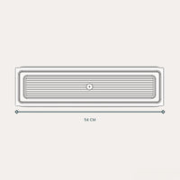 56 cm Abtropfgestell aus Chromstahl mit Abtropfschale – Für 60 cm Hängeschränke – Hergestellt in Italien, langlebig und platzsparend