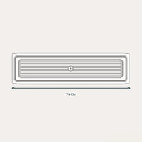 Abtropfgestell aus verchromtem Stahl, 76 cm, mit Abtropfschale – für 80 cm hohe Hängeschränke – robust und Made in Italy