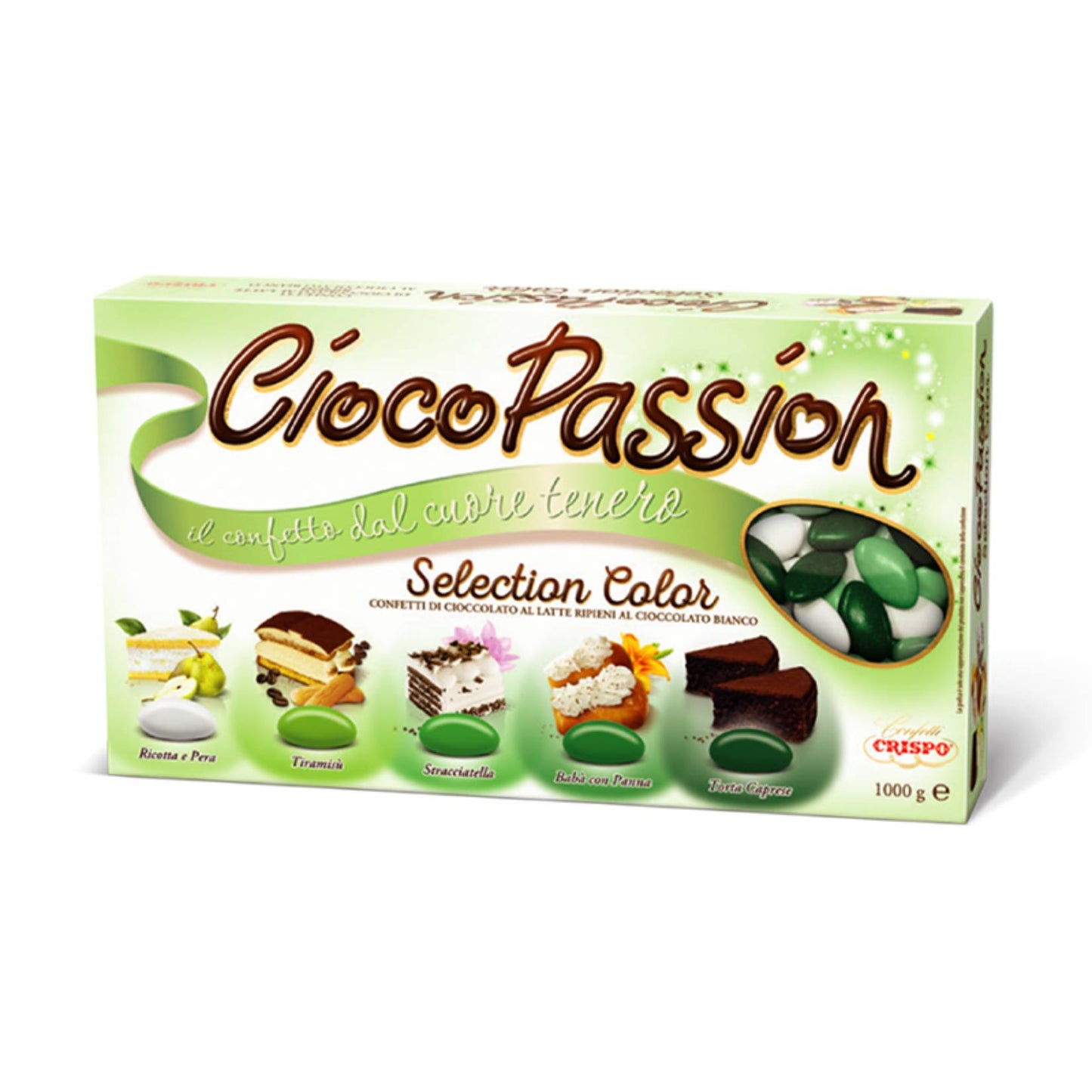 Confetti Crispo - CiocoPassion - Selection Verde - 1 Kg
