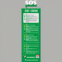 Blumen Prato SOS Mix 2 in 1 | Saat- und Regenerationsdünger für grünen und saftigen Rasen