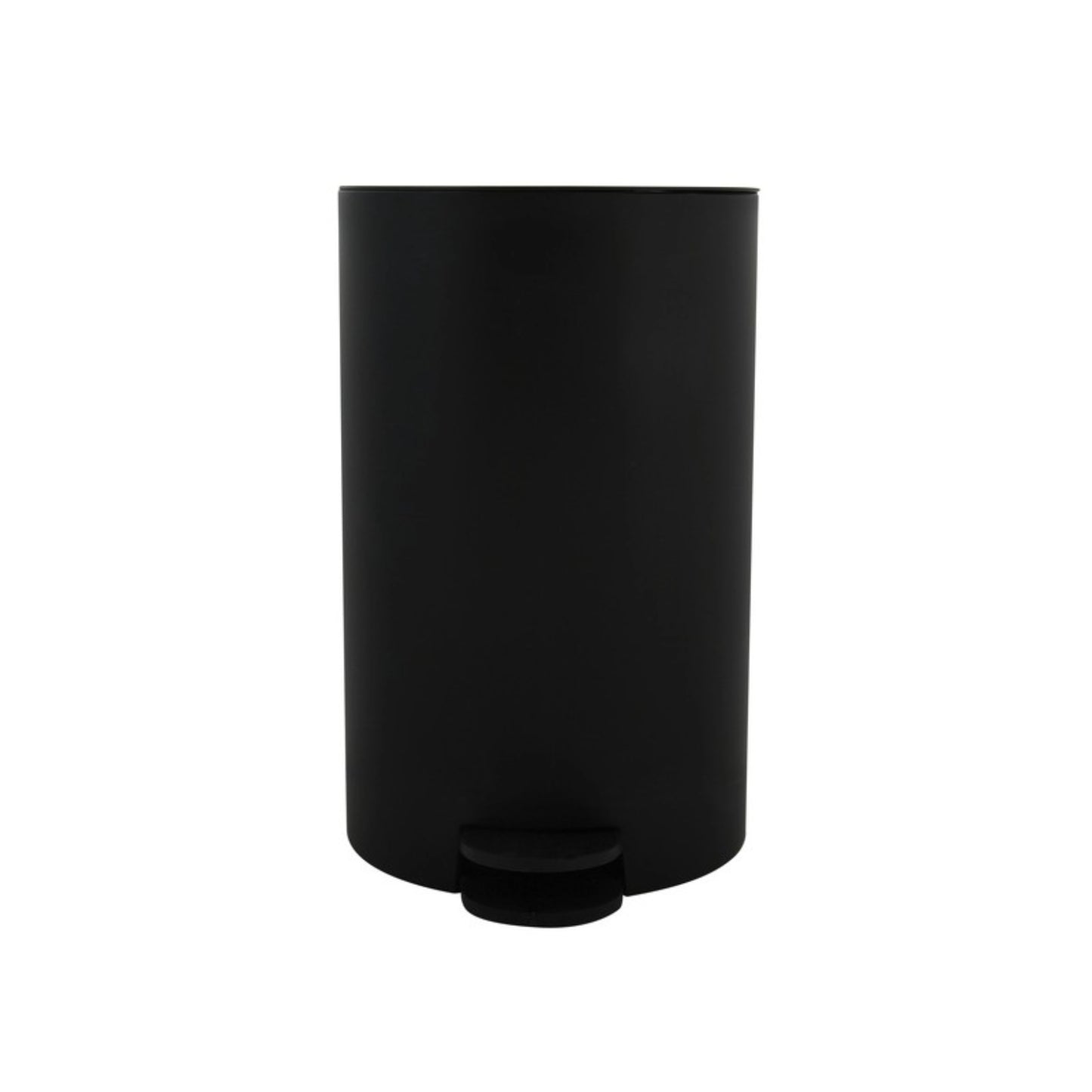 MSV – Osaki 3L Badezimmer-Mülleimer – Treteimer mit Deckel und herausnehmbarem Inneneimer, kompakt und elegant, schwarz 