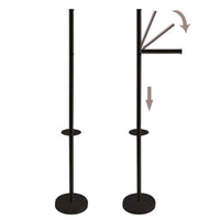 MSV – Freistehender Toilettenpapierhalter – Modernes Design mit mattschwarzer Edelstahloptik – 15 x 60 x 15 cm 