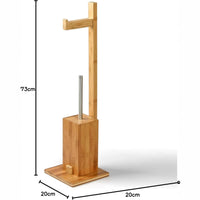 MSV – Toilettensitz aus Edelstahl mit Bürste, Toilettenpapierspender und herausnehmbarem Behälter 