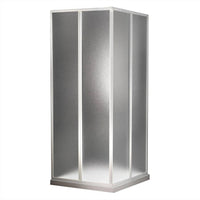 Garofalo Eckduschkabine 80×80 cm – Acrylkabine mit Schiebetüren und verstellbaren Aluminiumprofilen – Höhe: 183 cm 