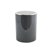 MSV – Badezimmer-Mülleimer Aspen 6L – Treteimer oder Schwingdeckel in modernem grauem Design 