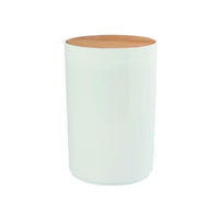 Msv – 6L Weißer Badezimmer-Mülleimer – Kompakter runder Mülleimer mit Schwingdeckel, Modernes Design 18×26 cm 