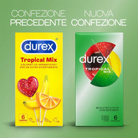 Durex Tropical – 6 Fruchtkondome (Banane, Grüner Apfel, Erdbeere, Orange)