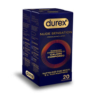 Durex Nude Sensation – Latexfreie Nitrilkondome, Ultradünn &amp; Extra Gleitmittel, Erhöhte Wärmeübertragung, Normale Passform, 20 Kondome