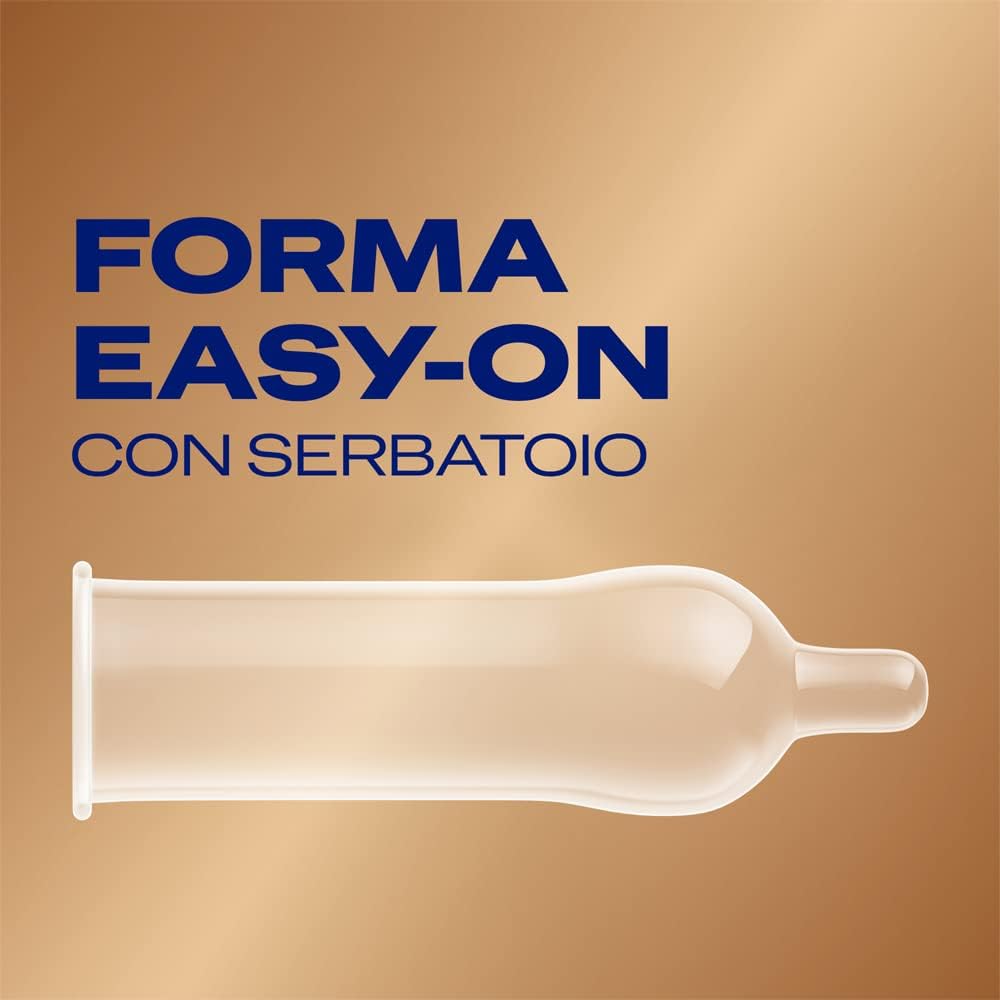 Durex Real Feel – Latexfreie Kondome aus Polyisopren, Haut-auf-Haut-Gefühl, leicht anzuziehen, mit Gleitmittel und Reservoir, normale Passform – 10er-Pack