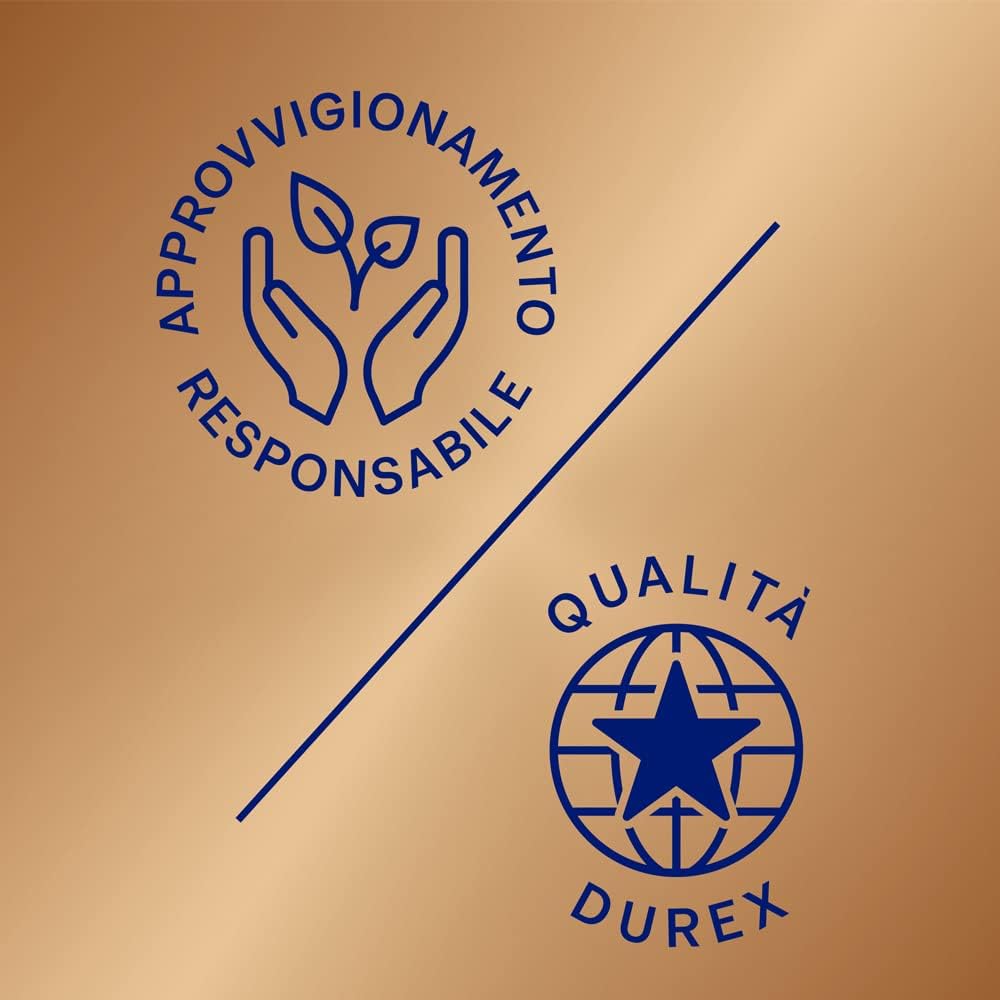 Durex Real Feel – Latexfreie Kondome aus Polyisopren, Haut-auf-Haut-Gefühl, leicht anzuziehen, mit Gleitmittel und Reservoir, normale Passform – 10er-Pack