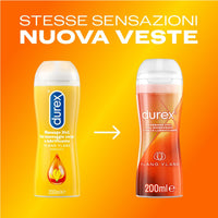 Durex Massage 2 in 1 – Intimgleitmittel &amp; Massagegel auf Wasserbasis mit Ylang Ylang, 200 ml