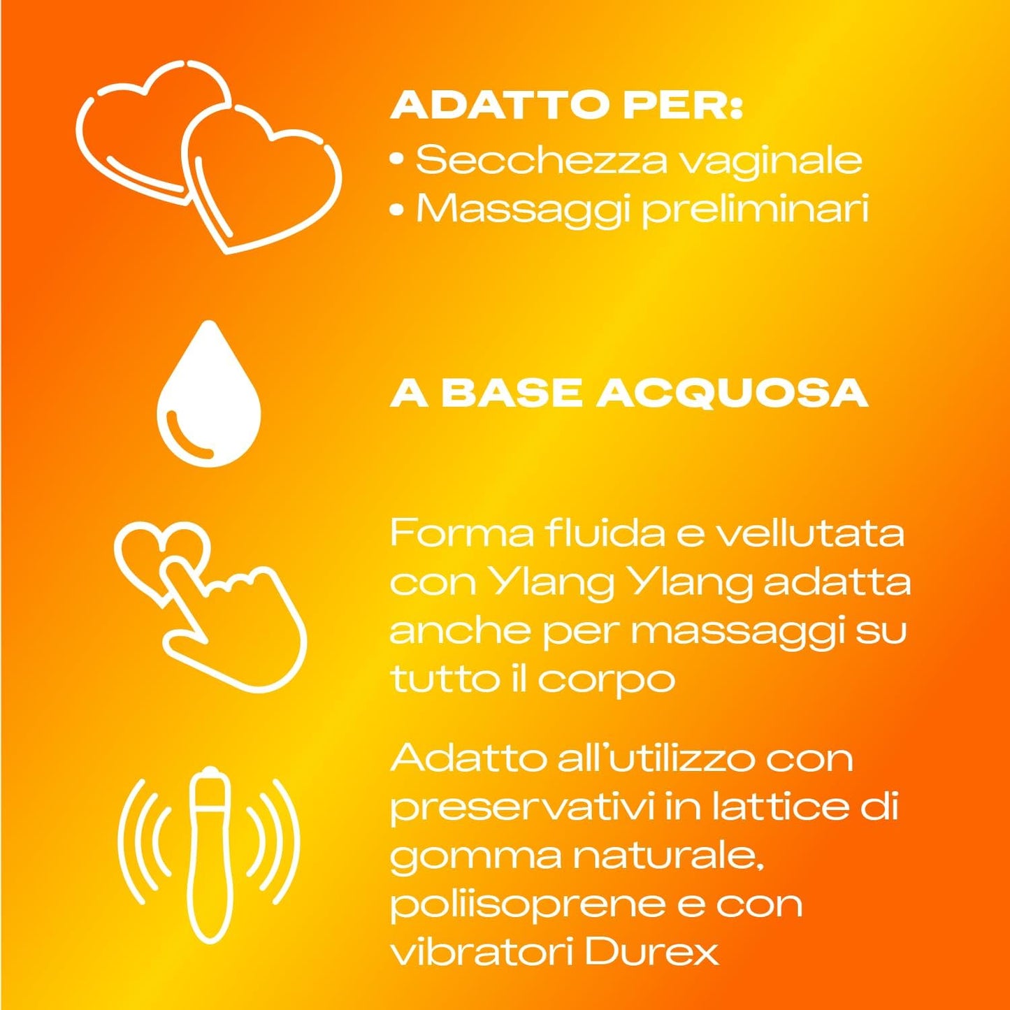 Durex Massage 2 in 1 – Intimgleitmittel &amp; Massagegel auf Wasserbasis mit Ylang Ylang, 200 ml