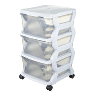 Bama – Cassettiera Impilabile – 3 Cassetti – Colore Bianco