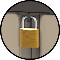 Bama Armadietto Riponi – in Resina Effetto Legno, Colore Beige, per Interno/Esterno, 76x46x89 cm, Ripiano Regolabile, Predisposizione Lucchetto, Portata Mensola 20 kg