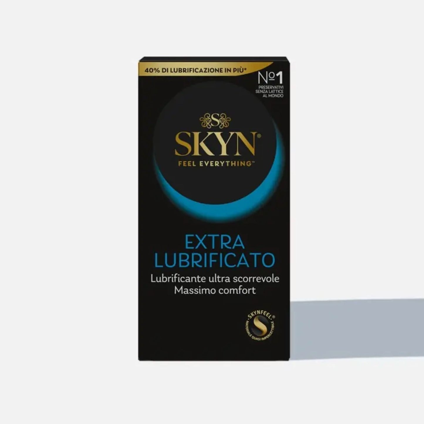 SKYN® Extra – Latexfreie Kondome aus Polyisopren (SKYNFEEL®), extra befeuchtet (+40 % Silikon), 53 mm Regular, glatt mit Reservoir, Komfort &amp; Sensibilität, 36 Kondome.