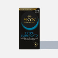 SKYN® Extra – Latexfreie Kondome aus Polyisopren (SKYNFEEL®), extra befeuchtet (+40 % Silikon), 53 mm Regular, glatt mit Reservoir, Komfort &amp; Sensibilität, 36 Kondome.
