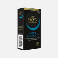SKYN® Extra – Latexfreie Kondome aus Polyisopren (SKYNFEEL®), extra befeuchtet (+40 % Silikon), 53 mm Regular, glatt mit Reservoir, Komfort &amp; Sensibilität, 36 Kondome.