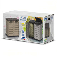 Bama – Pattumiera Riponi: 2 sacchi da 100L – Beige – Resina riciclabile, facile da pulire.