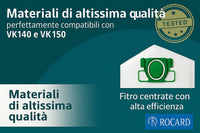 Sacchetti Compatibili per Folletto VK140 e VK150 – Confezione da 6, Microfibra Resistente, Antibatterici, Alta Filtrazione, Ricambi per Aspirapolvere Vorwerk