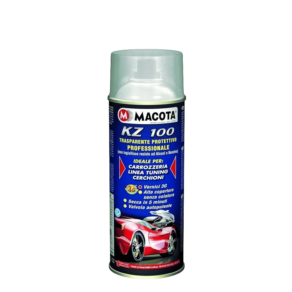 Macota – KZ100 – Lucido Vernice Spray Protettiva Trasparente – 400 ML