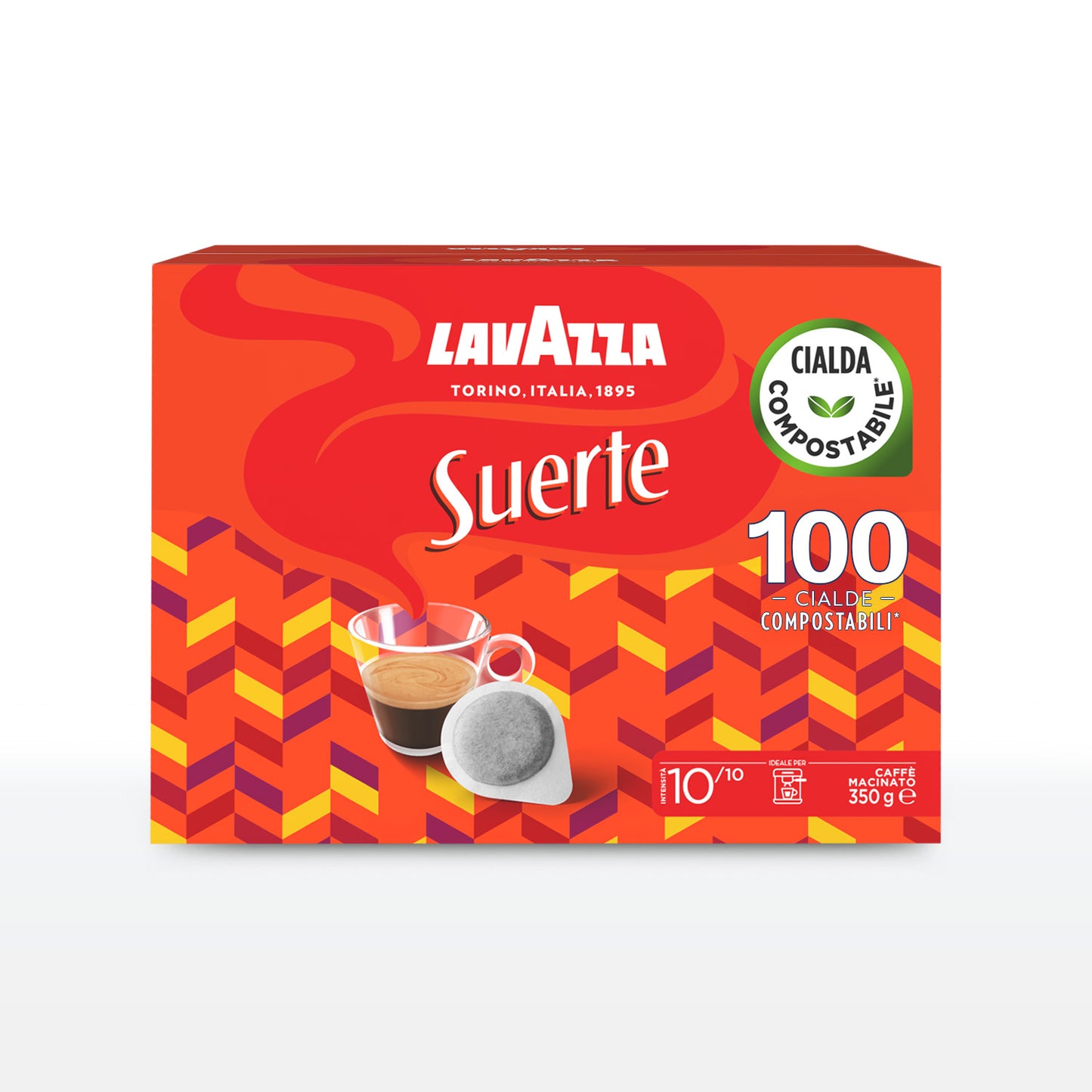 Caffè Lavazza - 100 Cialde Filtro Carta ESE 44 mm - Suerte